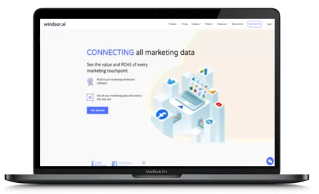 Windsor website displayed on a Macbook